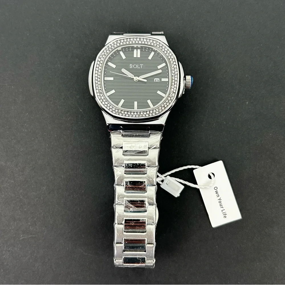 BOLT Business Luxury Stainless Steel Men's Quartz Watch